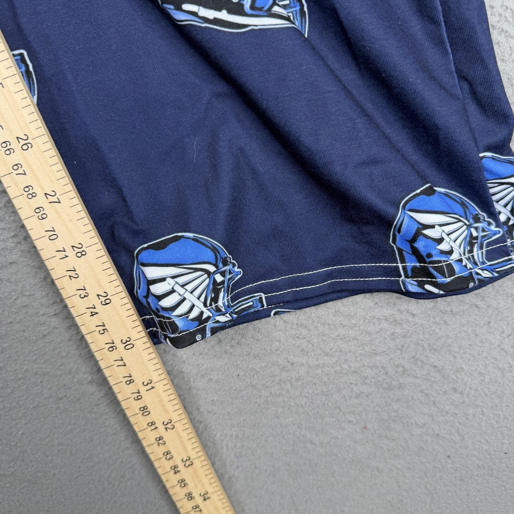 T-Birds Pajama Pants Mens XS Blue Football Helmet Print Lounge Sleep Pajamas - Picture 7 of 11